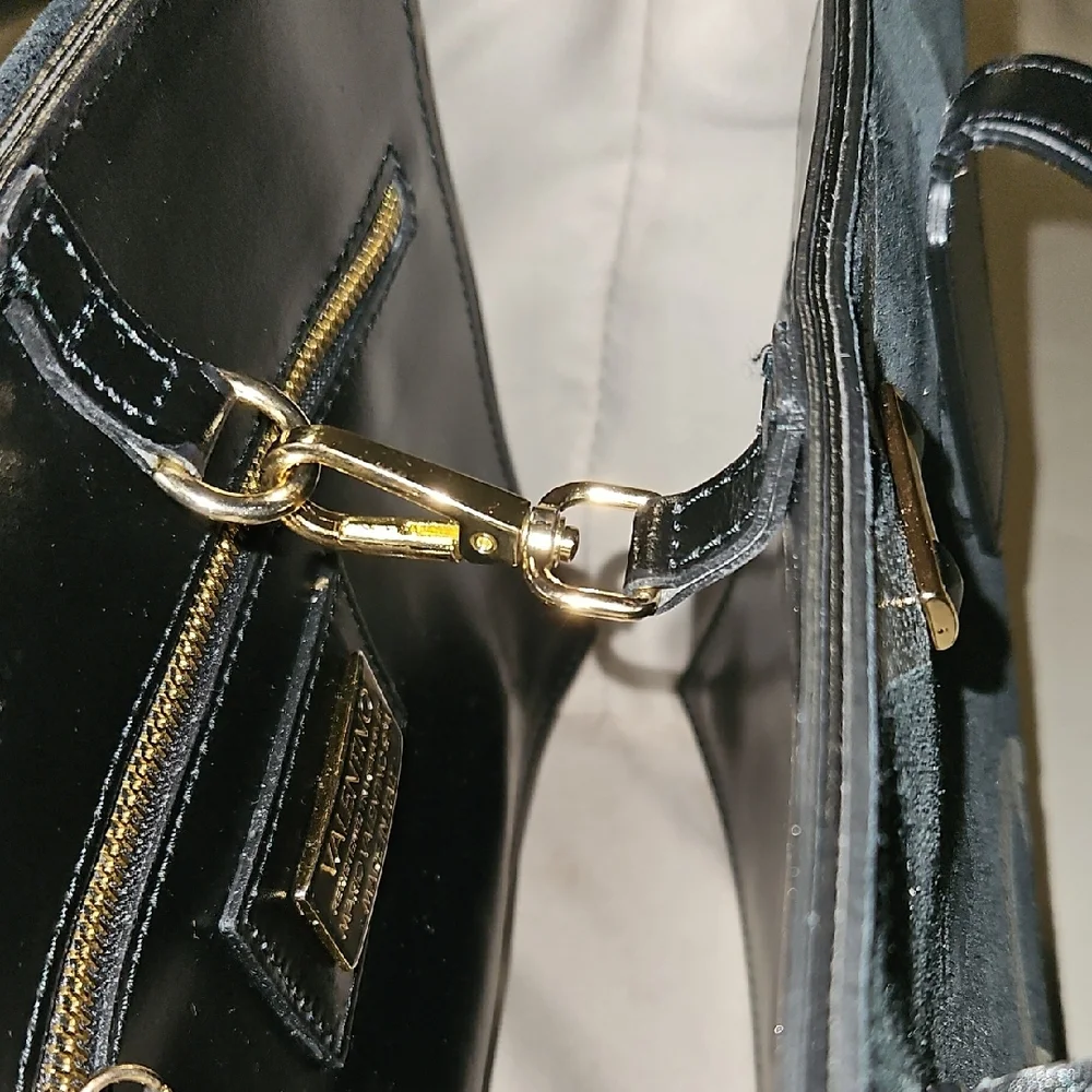 Mario Valentino Black Tote Bag - Picture 10 of 12